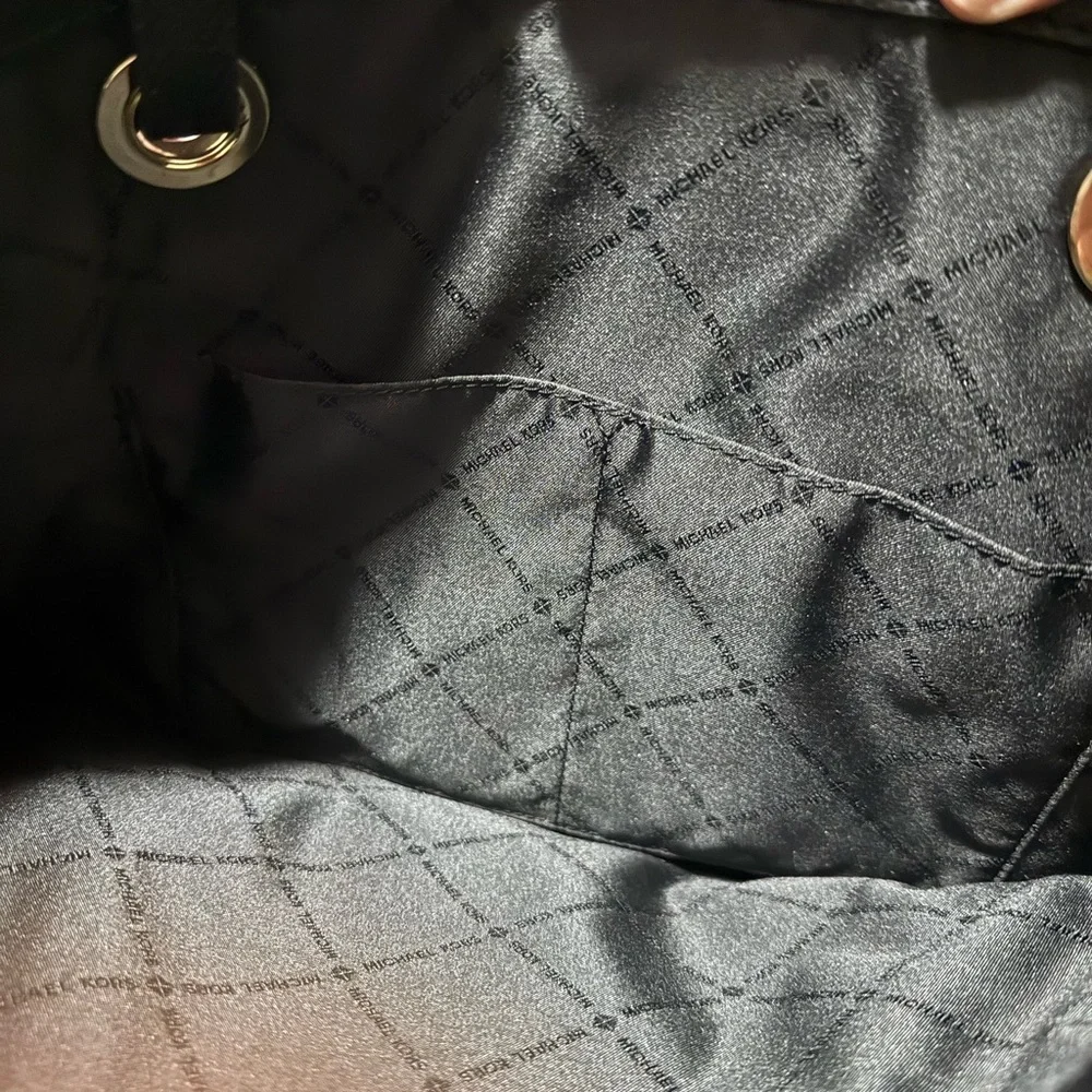 Michael Kors Black Pebbled Leather Tote